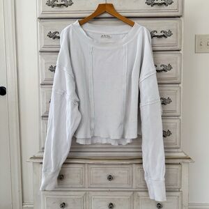 Free People Light Gray Sweater